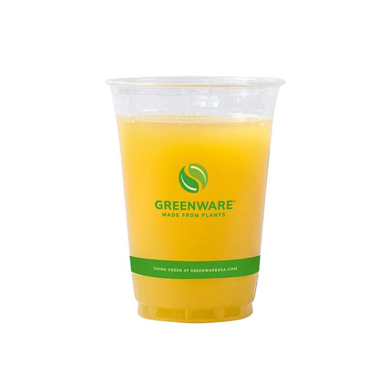 Greenware® Cold Cup 10 OZ PLA Clear Stock Print 1000/Case