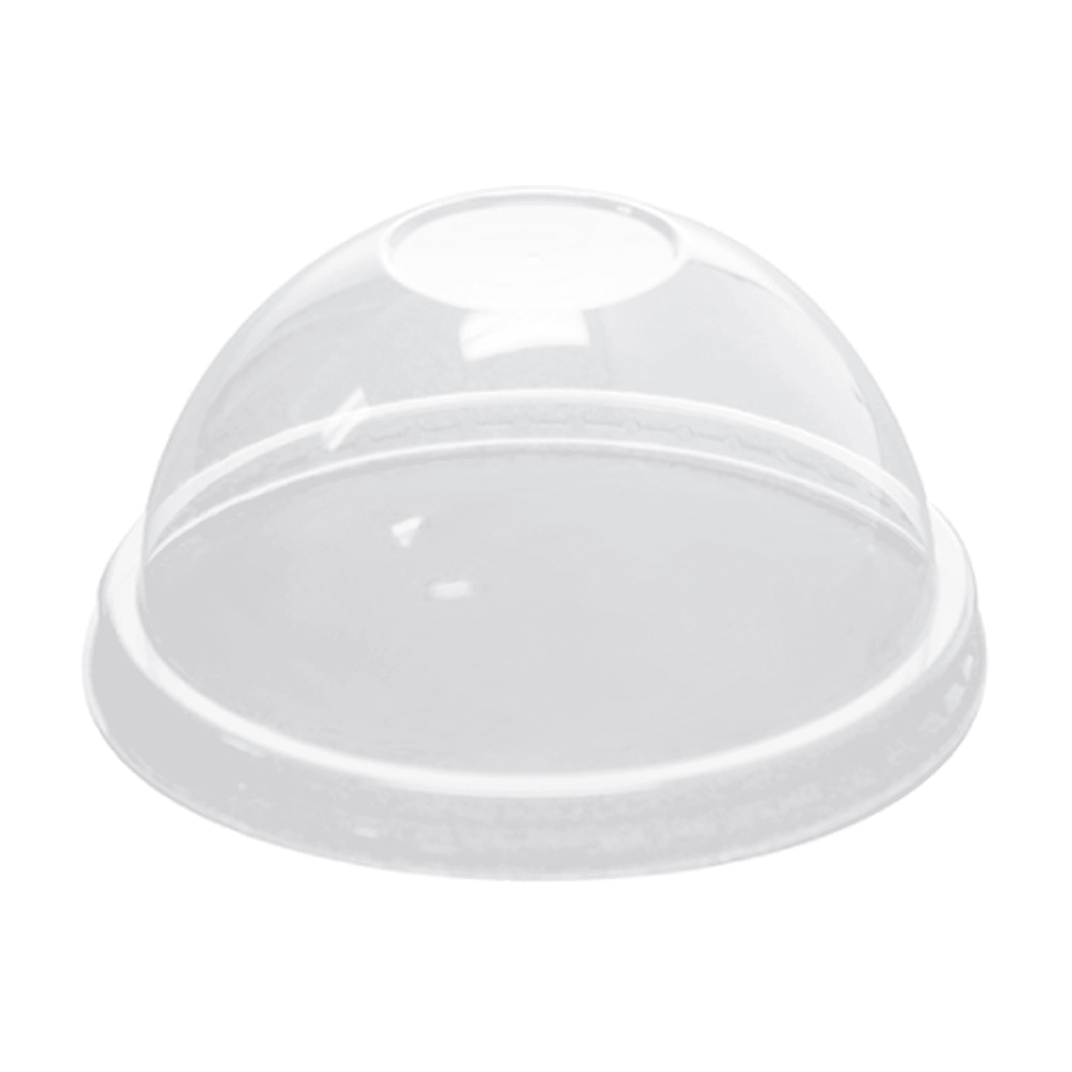 Karat® Lid Dome 3.7 IN PET Clear Round For 8 OZ Container No Hole 1000/Case