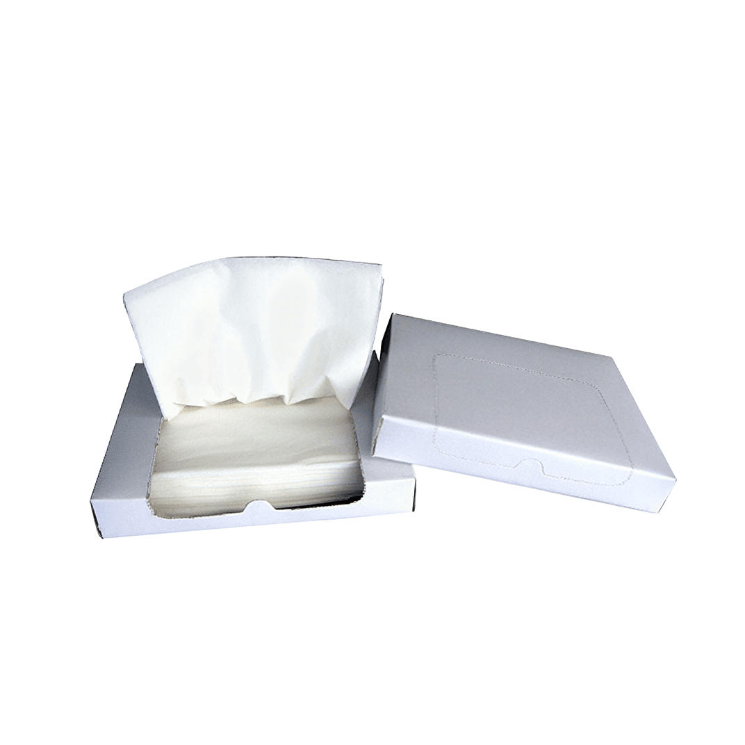 Facial Tissue 2PLY Tissue Paper White Flat Box 8000/Case