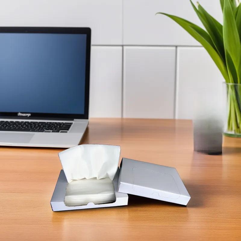 Facial Tissue 2PLY Tissue Paper White Flat Box 8000/Case