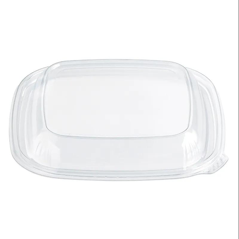 Fresh 'n Clear® Lid Dome Medium (MED) 7.5X7.5X1.04 IN 1 Compartment PET Clear Square For 16-24-32 OZ Bowl 300/Case