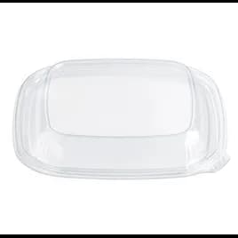 Fresh 'n Clear® Lid Dome Medium (MED) 7.5X7.5X1.04 IN 1 Compartment PET Clear Square For 16-24-32 OZ Bowl 300/Case
