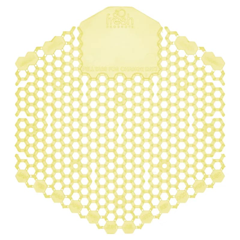Wave 3D Urinal Screen Citrus Scent Yellow EVA 7X6.5X0.66 IN 10 Count/Pack 6 Packs/Case 60 Count/Case