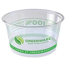 Souffle & Portion Cup 4 OZ PLA Clear Stock Print Round 2000/Case
