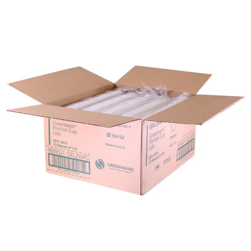 Greenware® Lid 2.6X0.3 IN PLA Clear For 2 OZ Souffle & Portion Cup 2010/Case