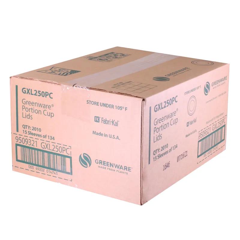 Greenware® Lid 2.6X0.3 IN PLA Clear For 2 OZ Souffle & Portion Cup 2010/Case