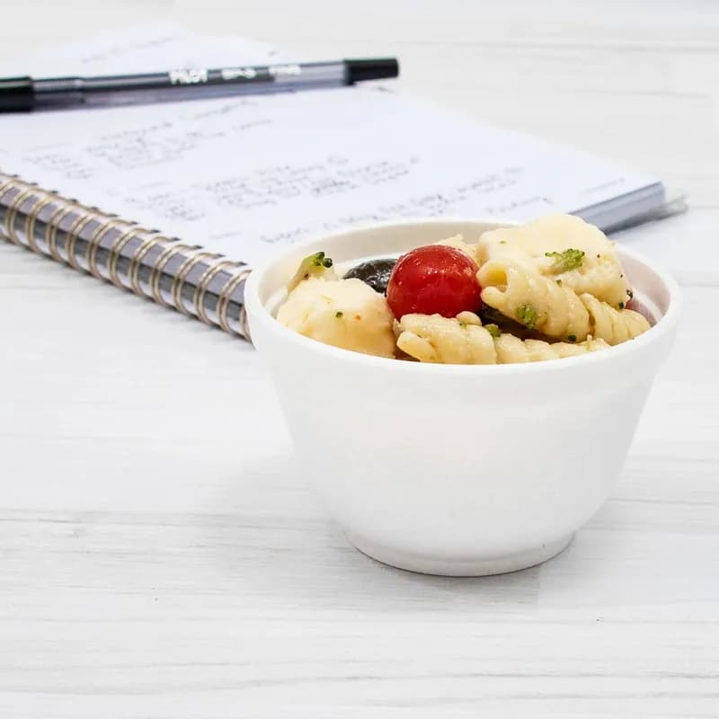 Dart® J Cup® Bowl 6 OZ EPS White Round Insulated 50 Count/Pack 20 Packs/Case 1000 Count/Case