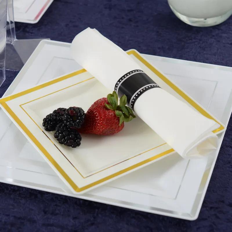 Silver Secrets 4PC Cutlery Kit Paper Plastic Silver With Napkin,Fork,Knife,Teaspoon 100/Case