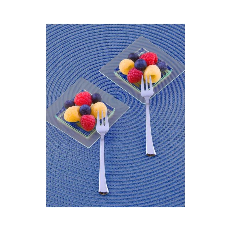 GlimmerWare Tasting Fork 4 IN Plastic Silver 400/Case