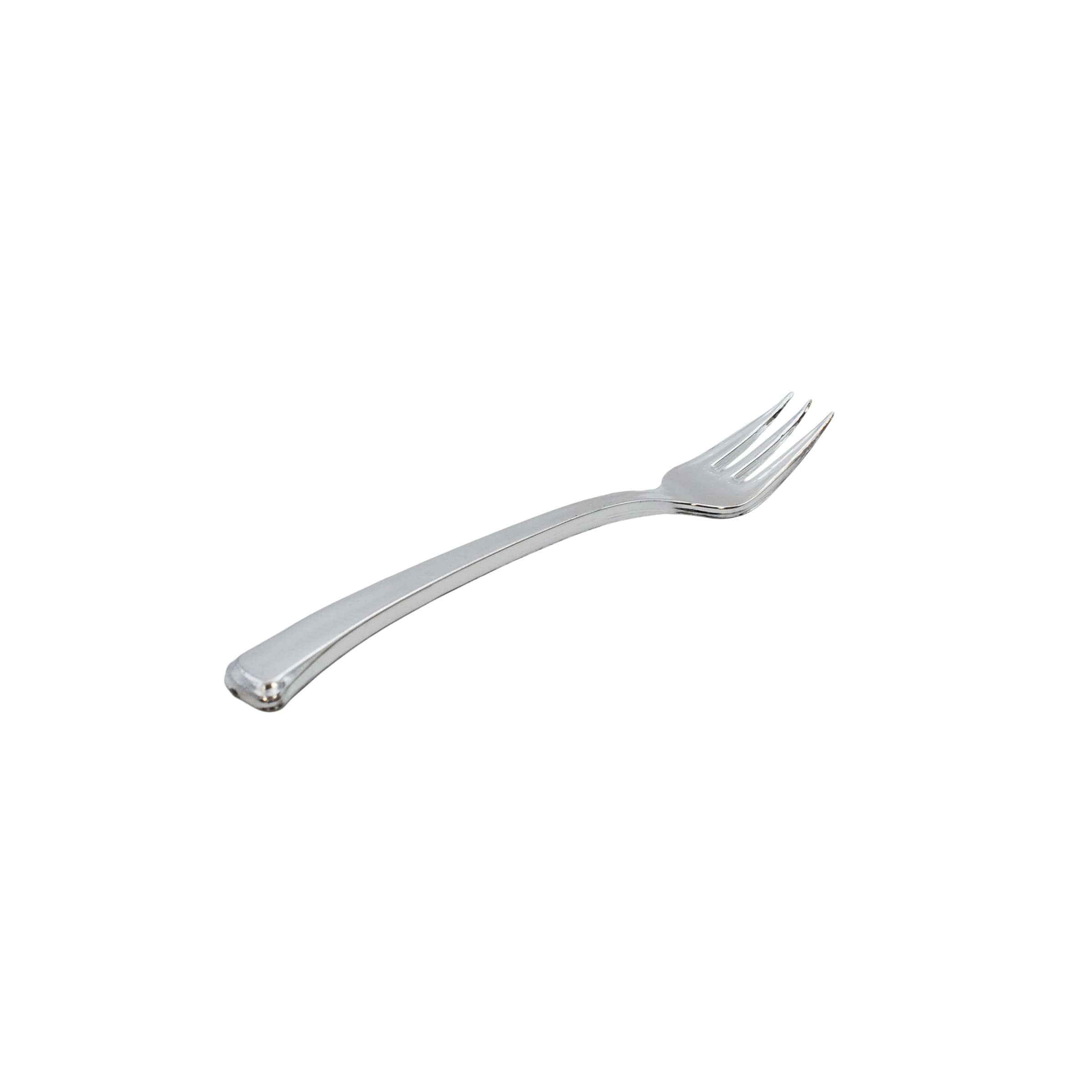GlimmerWare Tasting Fork 4 IN Plastic Silver 400/Case