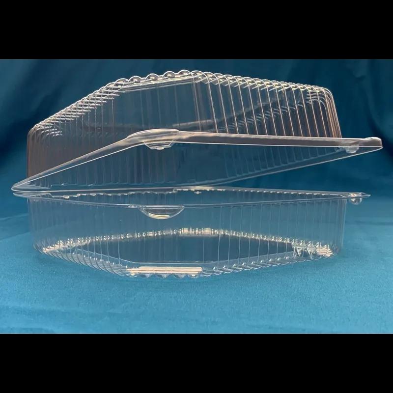 Take-Out Container Hinged 8X8 IN Clear Square Deep 250/Case
