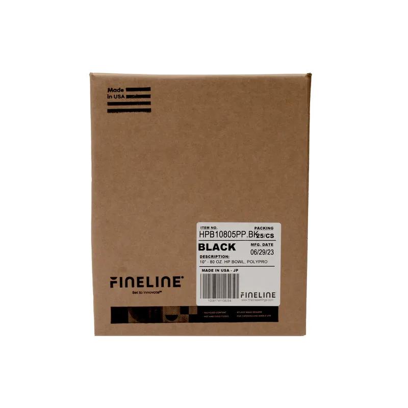 Bowl 80 OZ PP Black 25/Case