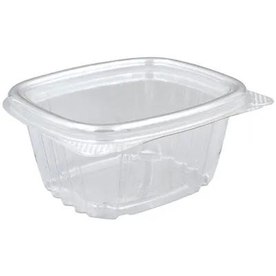 Deli Container Hinged 6 OZ PET Clear 400/Case