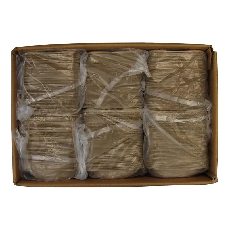 Sandwich Take-Out Container Base 5.5X4.5X1.04 IN Pulp Fiber Natural Rectangle 300/Case