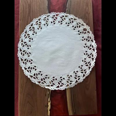 Doily 9 IN Paper White Lace Round 500/Box