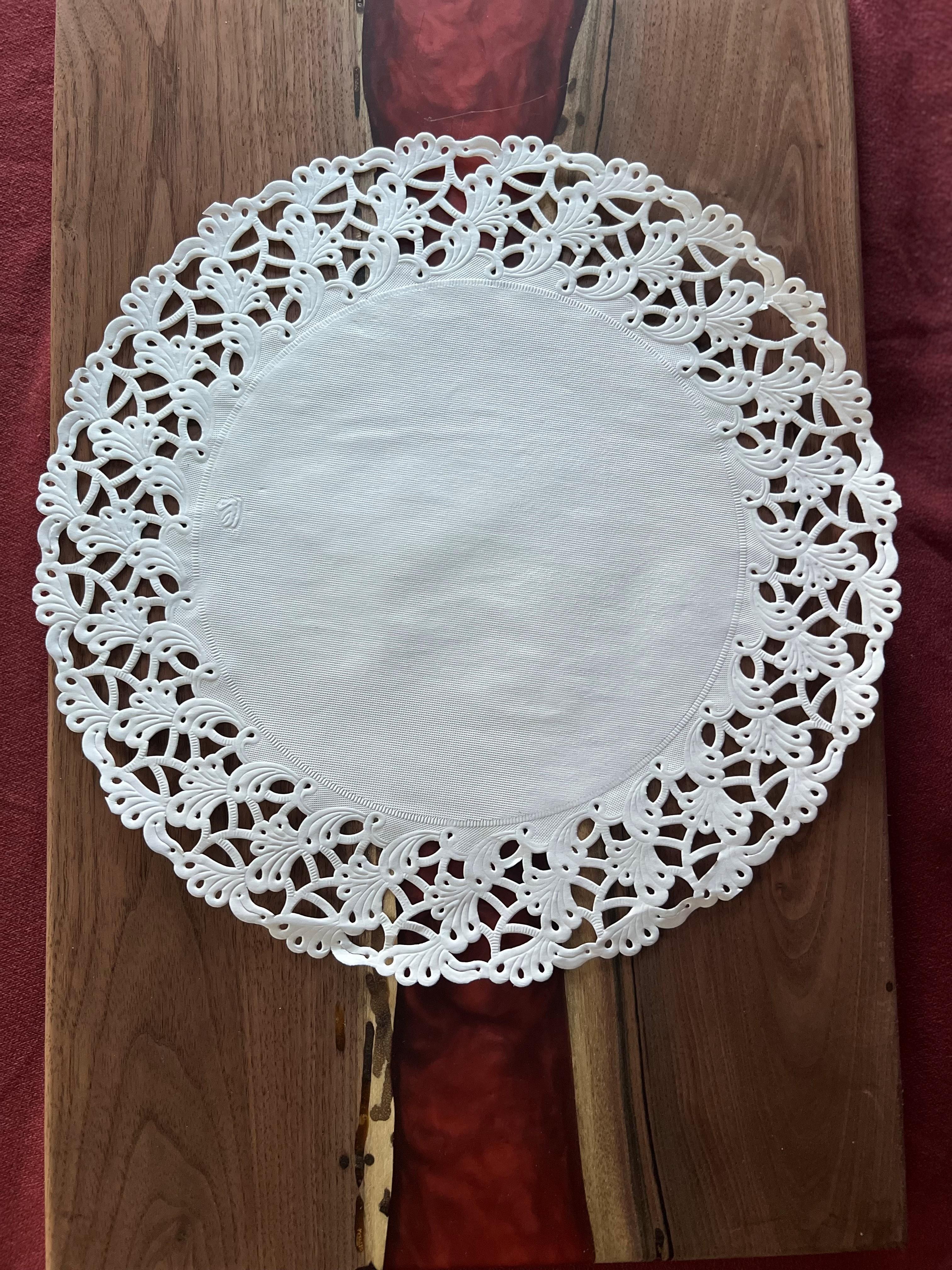 Doily 9 IN Paper White Lace Round 500/Box