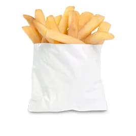 Bagcraft® French Fry Bag 4.5X3.5 IN Wax Coated Paper White Grease Resistant 2000/Case