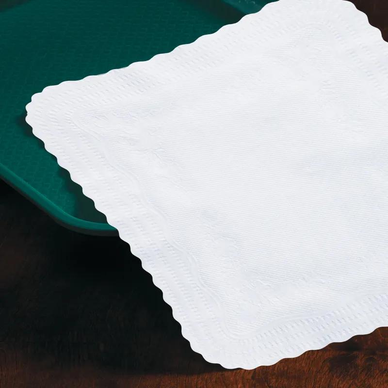 Tray Cover 14X19.125 IN White Paper Scalloped 1000/Case