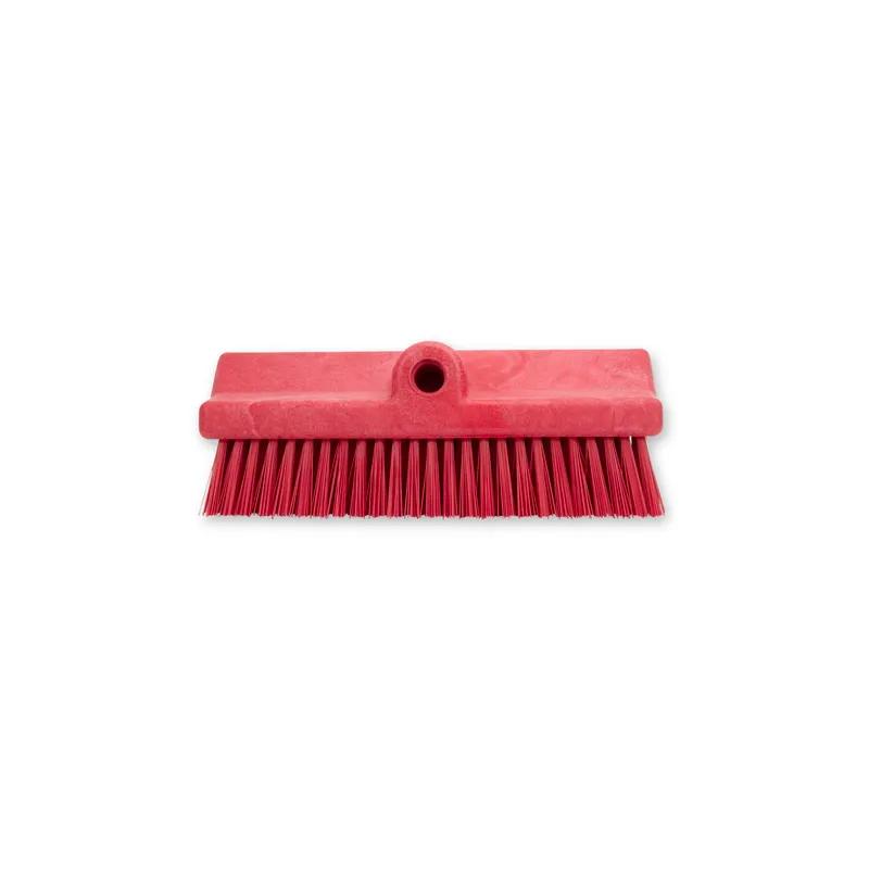 Sparta® Deck Brush 10 IN Plastic Red Color Coded Bi-Level 1/Each