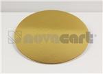 Cake Board 8 IN Paperboard Gold Round Identification 100/Case