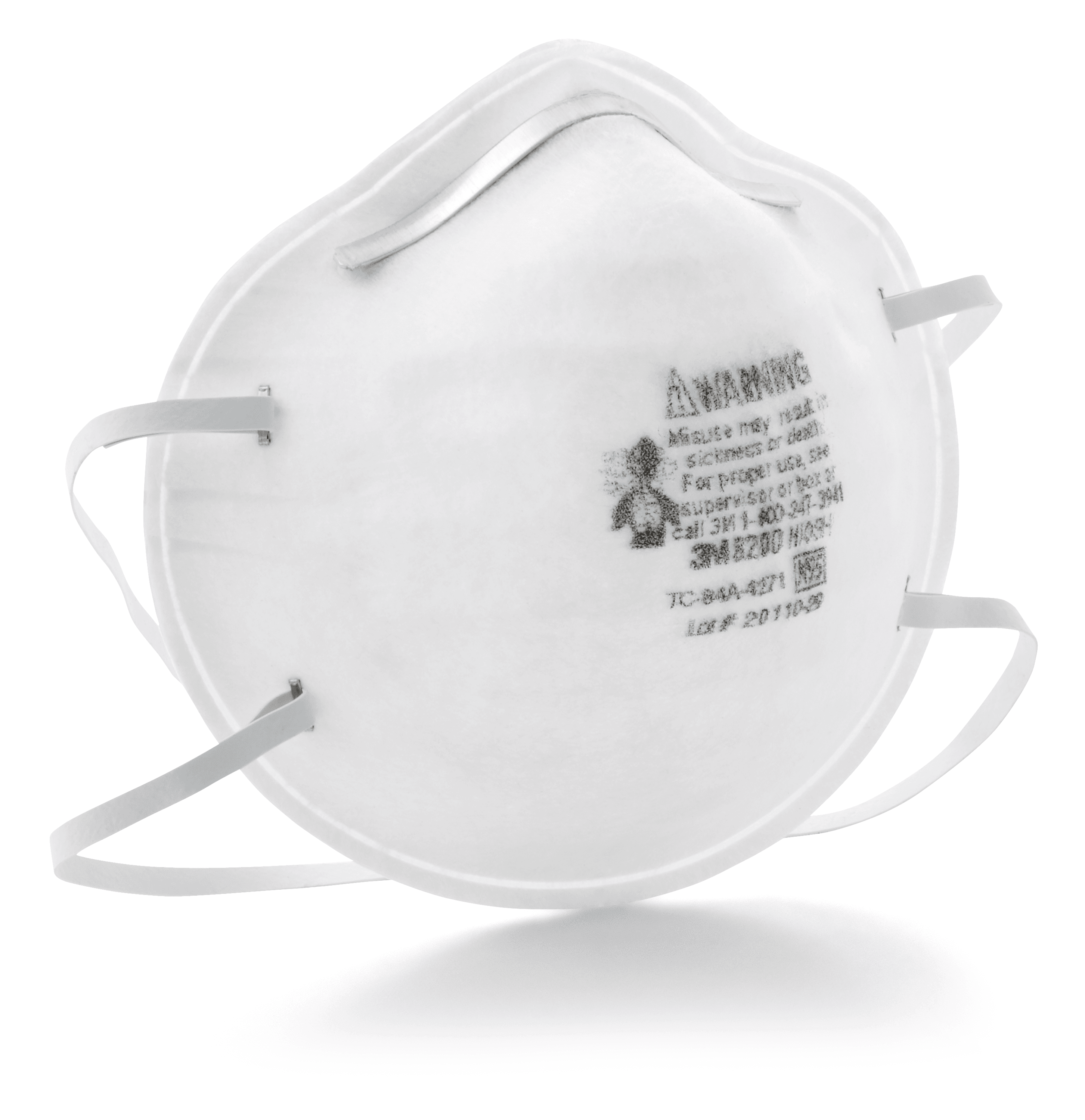 3M™ 8200/07023(AAD) Particulate Respirator White 20 Count/Pack 8 Packs/Case