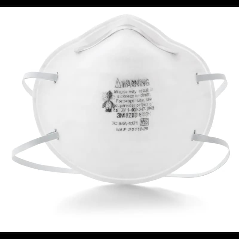 3M™ 8200/07023(AAD) Particulate Respirator White 20 Count/Pack 8 Packs/Case