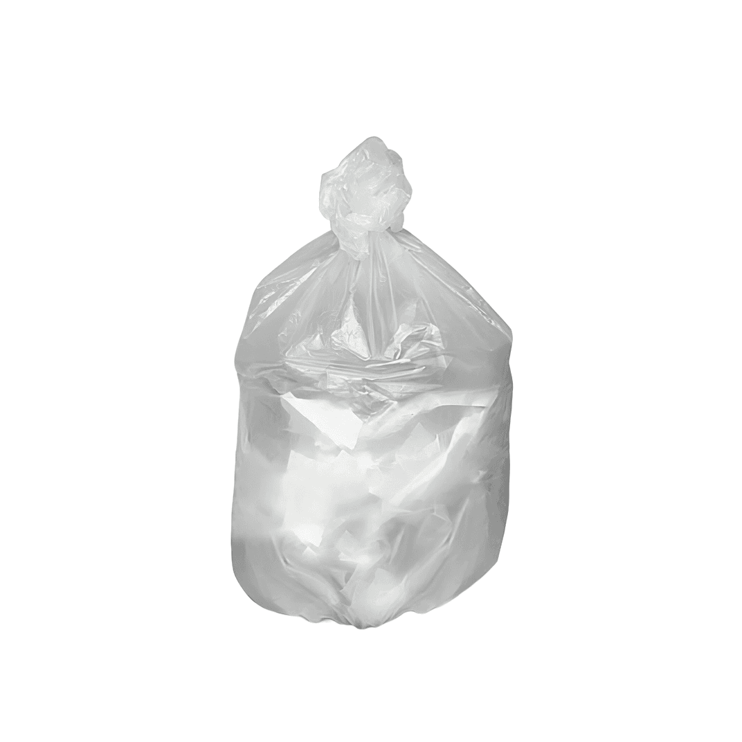 Victoria Bay Can Liner 24X24 IN Natural Plastic 5.5MIC Roll 50 Count/Pack 20 Packs/Case 1000 Count/Case