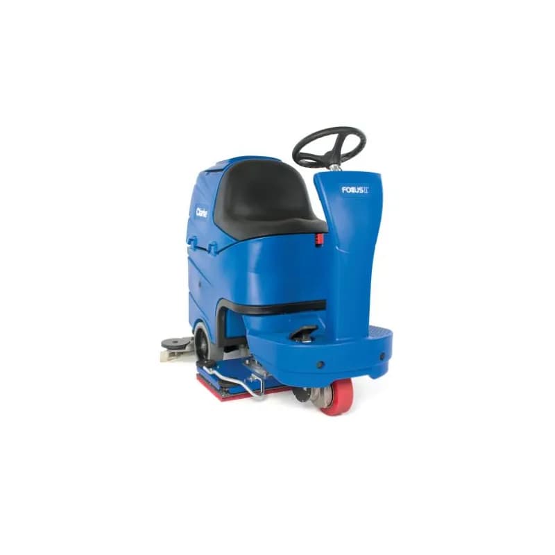 Clarke® Focus II Boost MicroRider Auto Scrubber 53.5X28.7X48.4 IN 21 GAL 28IN Blue Black Battery Compact Ride-On 1/Each