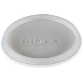 Dinex® Lid Flat PS Translucent For 6 OZ Cup No Hole 1000/Case