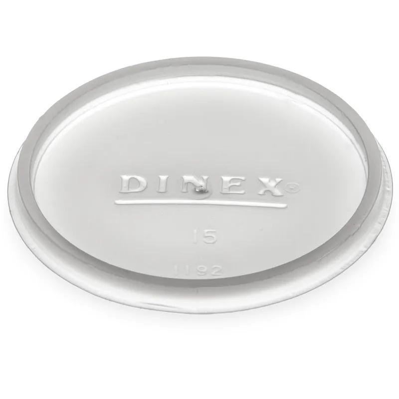 Dinex® Lid Flat PS Translucent For 6 OZ Cup No Hole 1000/Case