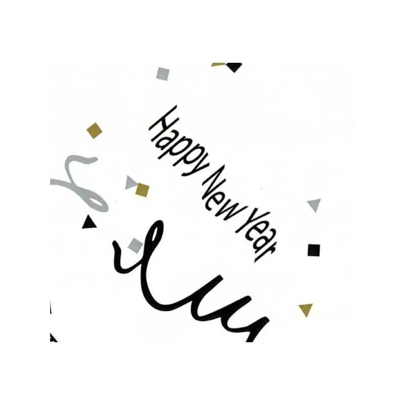 Multi-Purpose Roll 40IN X100FT Cellophane Multicolor New Year 1/Roll