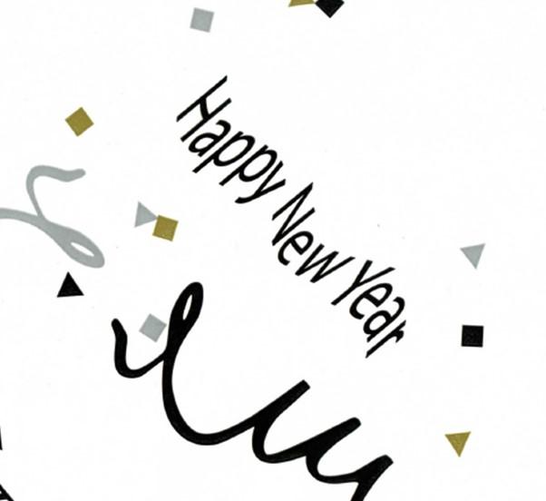 Multi-Purpose Roll 40IN X100FT Cellophane Multicolor New Year 1/Roll