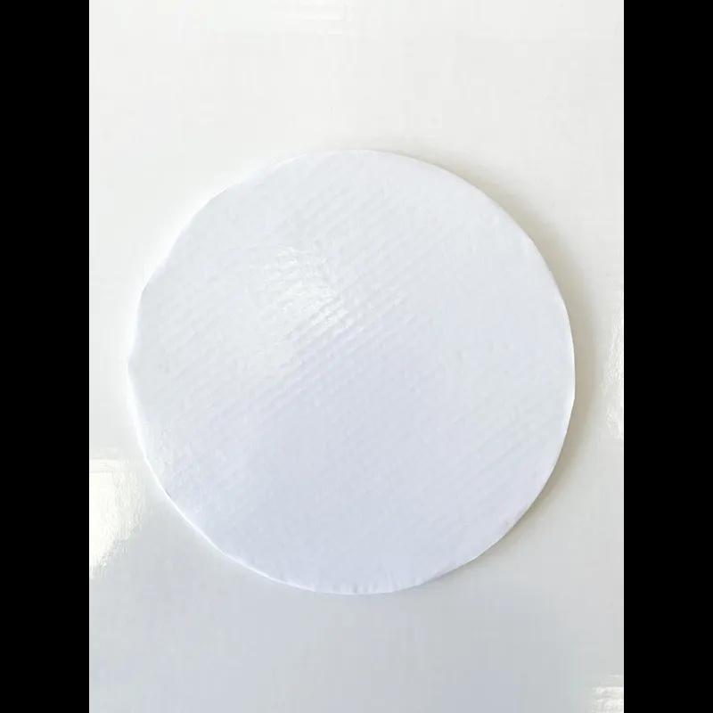 Cake Board 10X0.5 IN Paperboard White Round Embossed 12/Case