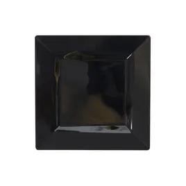 Plate 6.5X6.5 IN Plastic Black Square 120/Case