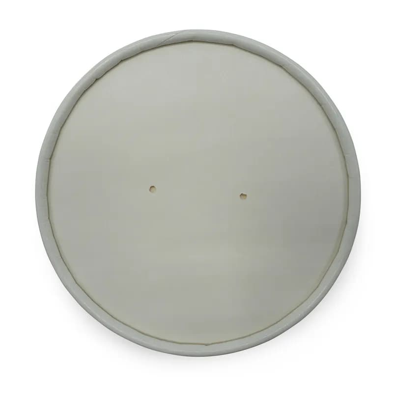 Solo® Flexstyle® Food Container Base & Lid Combo With Flat Lid 32 OZ Double Wall Poly-Coated Paper White 250/Case