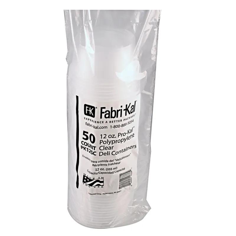 Pro-Kal® Deli Container Base 12 OZ PP Clear Round 500/Case