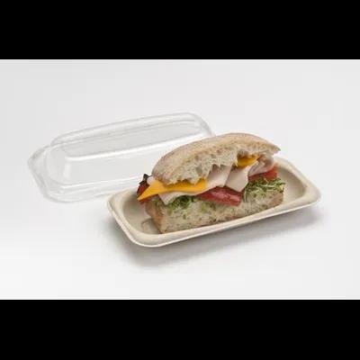 Hoagie & Sub Take-Out Container Base 8X4 IN Pulp Fiber Kraft Rectangle 300/Case