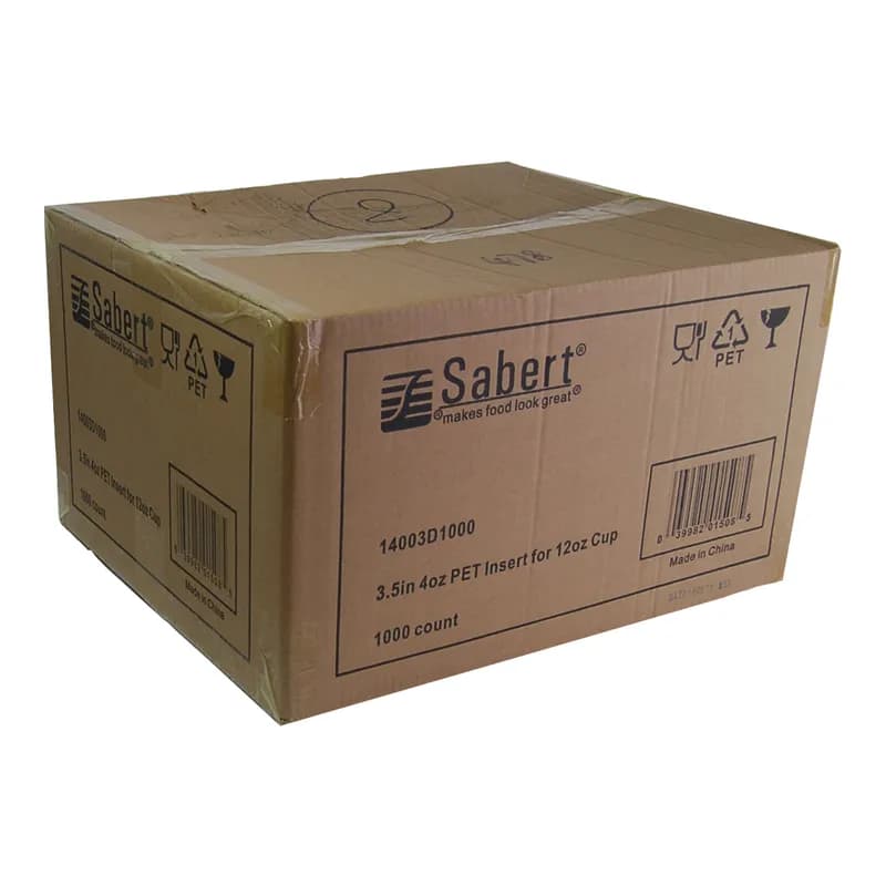 Parfait Take-Out Container Insert 4 OZ 3.5X1.6 IN PET Clear Round 1000/Case