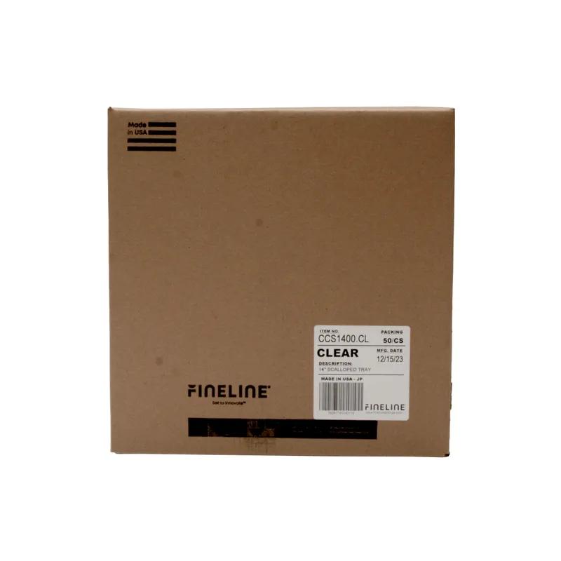 Platter Pleasers Serving Tray 14 IN Plastic Clear Round 50/Case