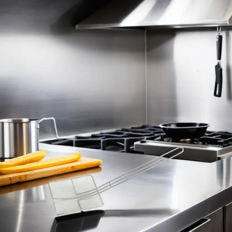 Skimmer 6.75 IN Steel Mesh Nickel Plated Square 1/Each