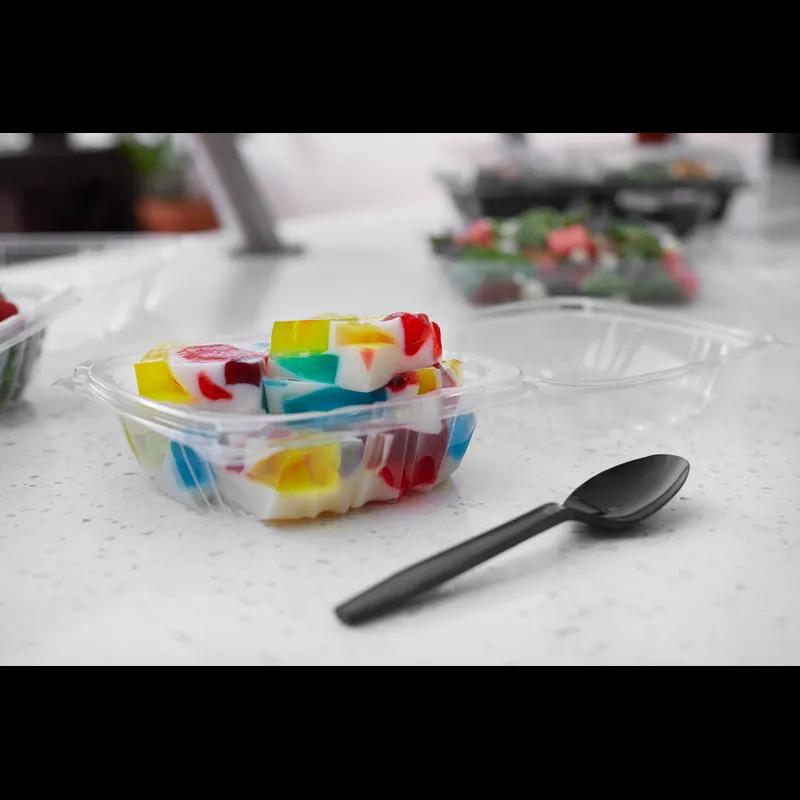 Take-Out Container Hinged With Dome Lid 6X6X3 IN PLA Clear Square 500/Case