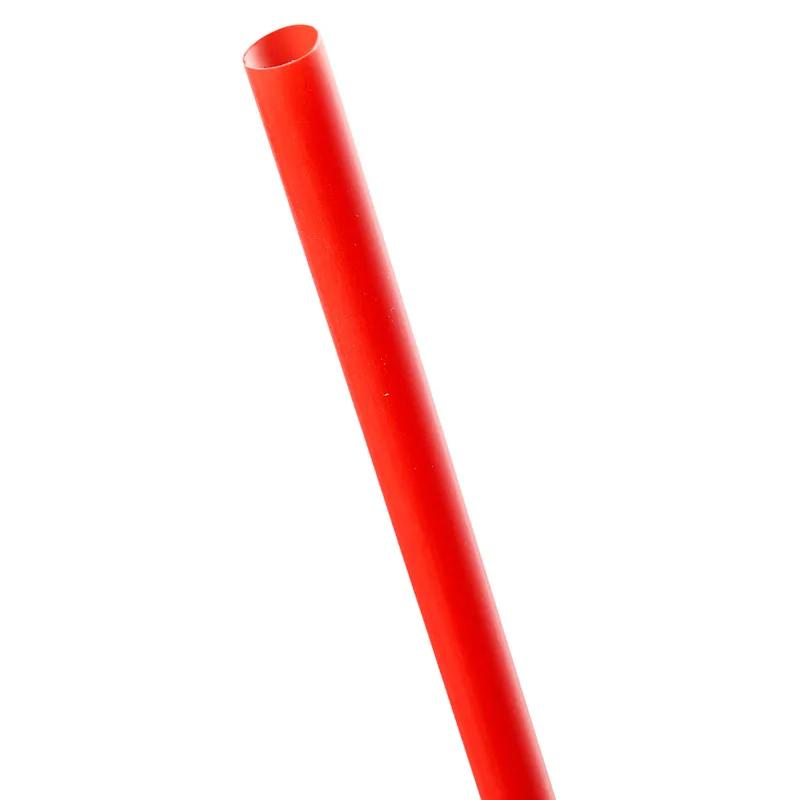 Victoria Bay Giant Straw 10.25 IN PP Red Paper Wrapped 300 Count/Pack 4 Packs/Case 1200 Count/Case