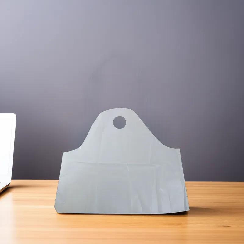 Bag 19X19X9.5 IN Plastic Translucent With Wave Top Closure Gusset With Handle 500/Case