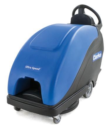 Ultra Speed 20T Floor Burnisher 50X23X41.25 IN Blue Black 12v Walk Behind 1/Each