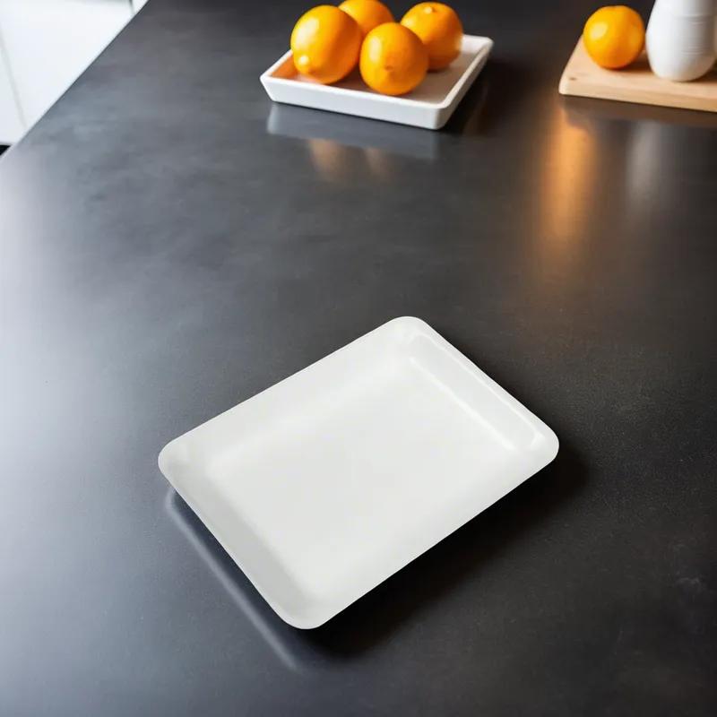 4P Tray Polystyrene Foam White 400/Case