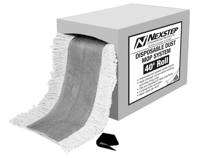 O-Cedar® Dust Mop Head White Cotton With Woven Tybar Backing Cut End Cut to Length 1/Case