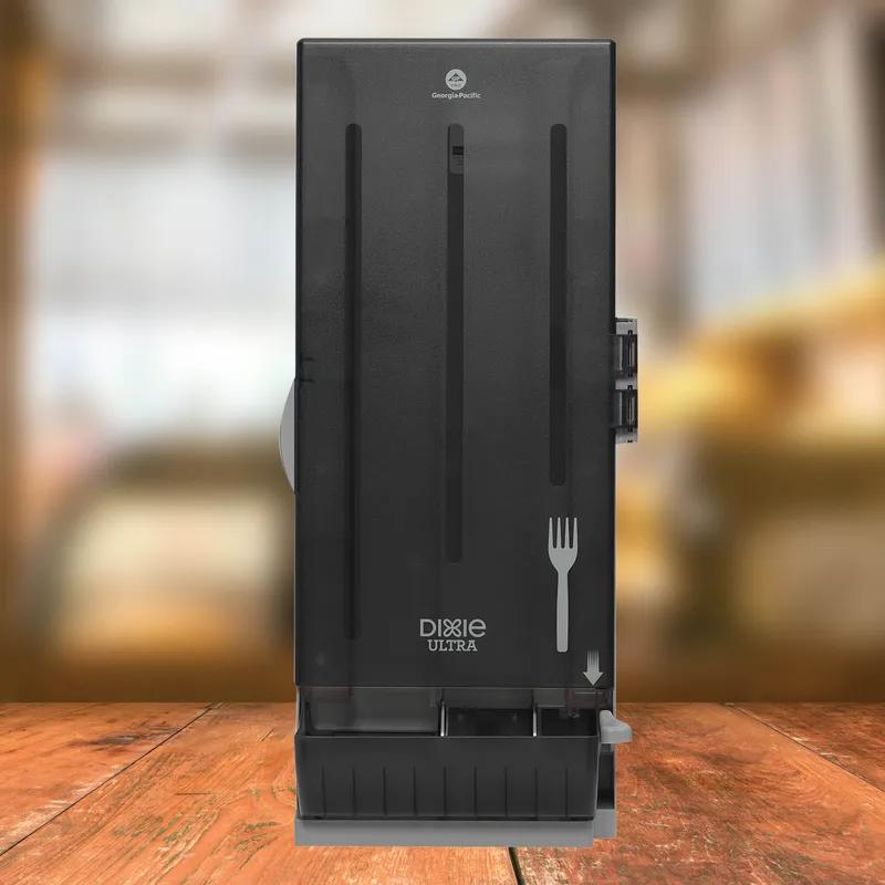 Dixie® Ultra SmartStock® Series-O Classic Fork Dispenser Translucent Black 1/Case
