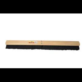 Bristles Indoor Broom Natural Black PP Wood With 36IN Head Push 1/Each