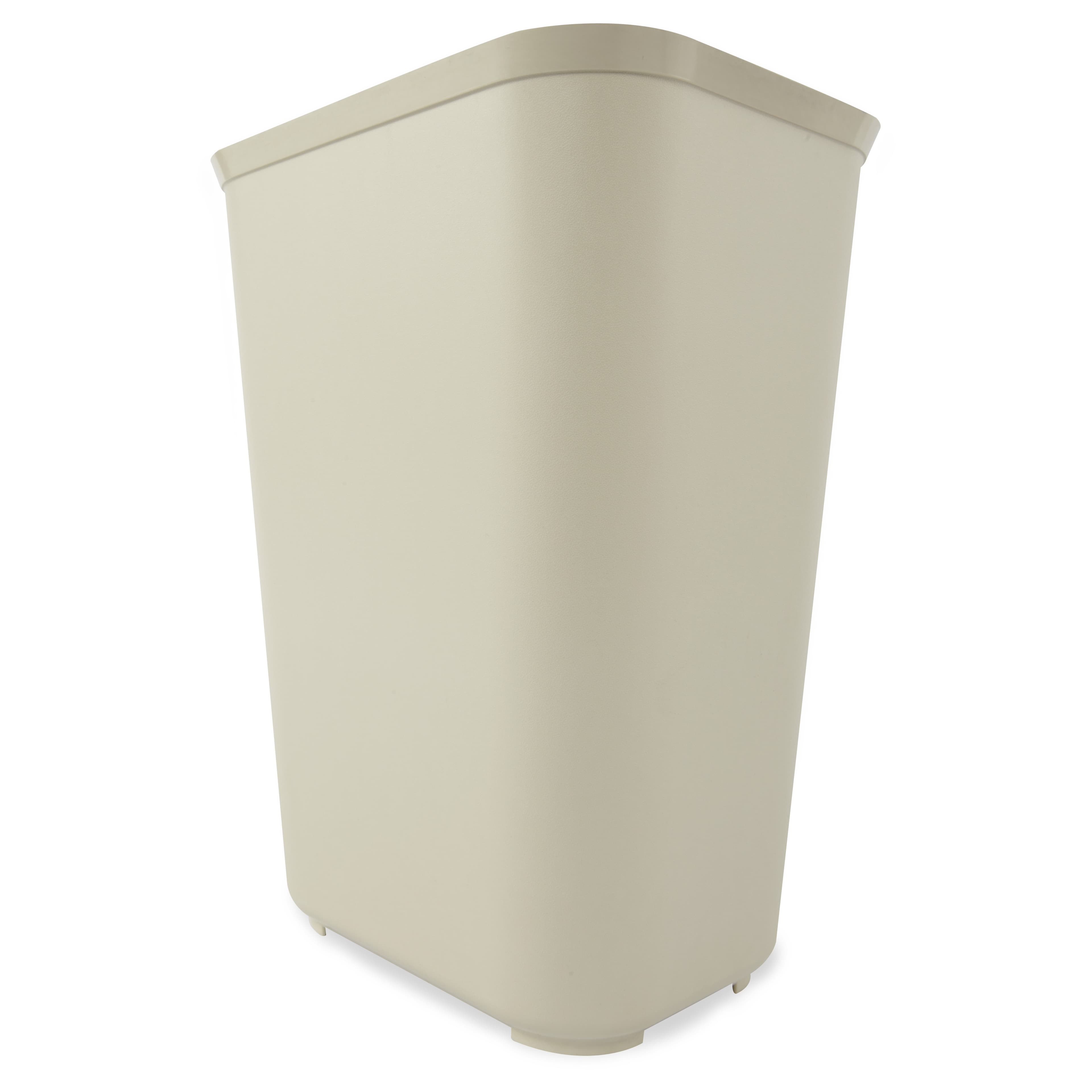 Trash Can 15X12X20 IN 10 GAL 40 QT Beige Resin 1/Each