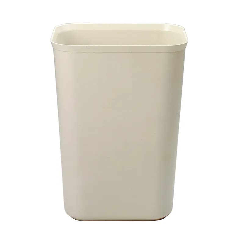 Trash Can 15X12X20 IN 10 GAL 40 QT Beige Resin 1/Each